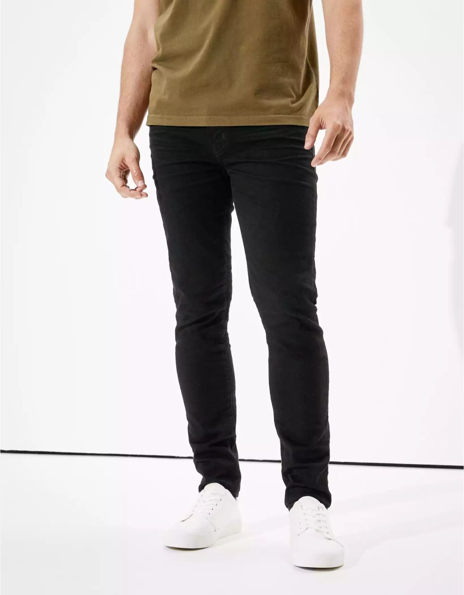 Jean American Eagle AE AirFlexSkinny Noir Homme | YID-81479805